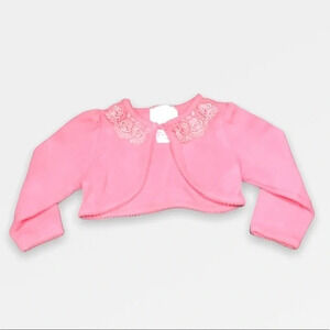 Pink Knitted Cropped  Sweater